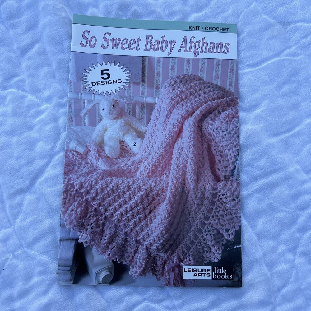 5 Designs Baby Alghans Booklet by Leisure Arts